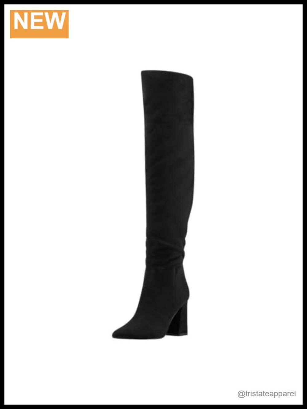 Marc Fisher Women's Garwin Wide Calf Over-the-Knee Boots Faux Suede Block Heel